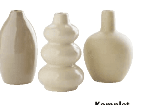 Vaza Amundsen 3 kosi, Ø6xV10 cm Akcija v trgovini Jysk
