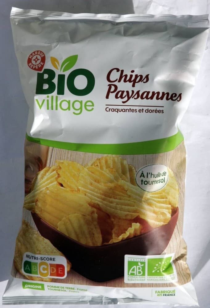 Čips Bio Village 125 g Akcija v trgovini E.Leclerc