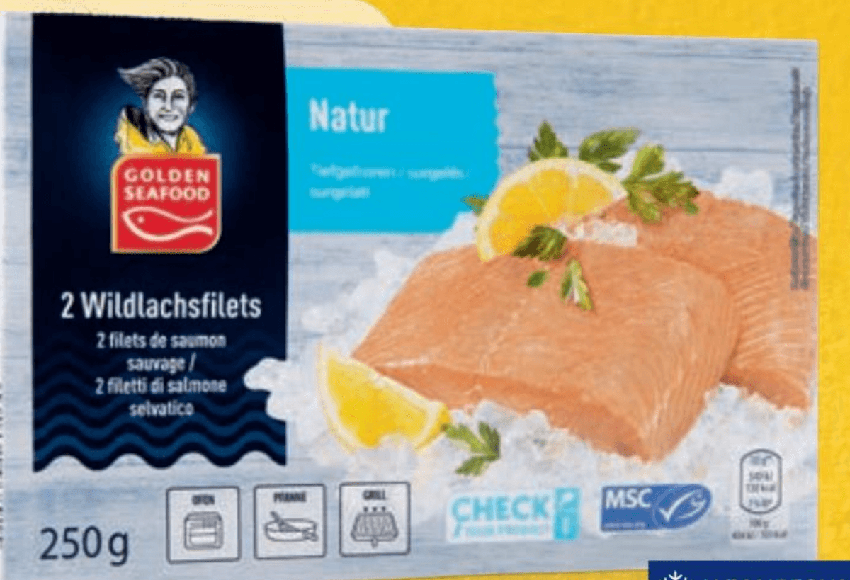 Golden Seafood MSC fileji divjega lososa 2 x 125 g Akcija v trgovini Hofer