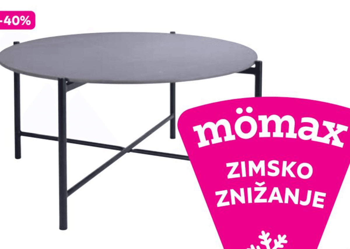 Klubska mizica „MONZA" Akcija v trgovini Mömax