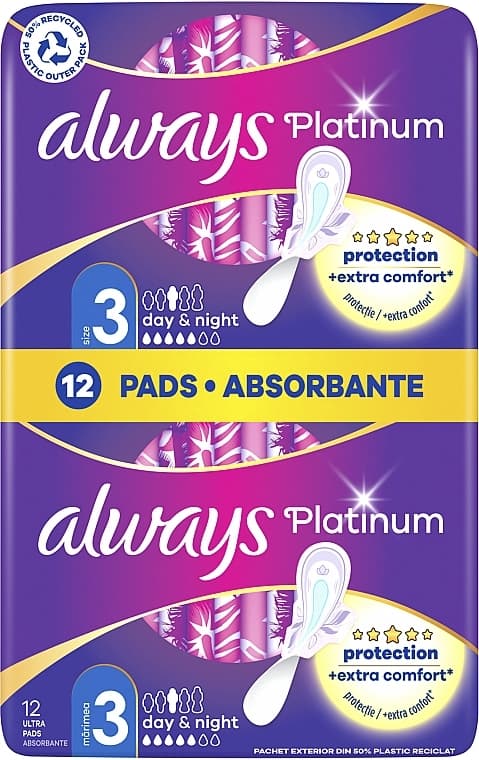 Higienski vložki Always Quattro Ultra ali Platinum Akcija v trgovini E.Leclerc