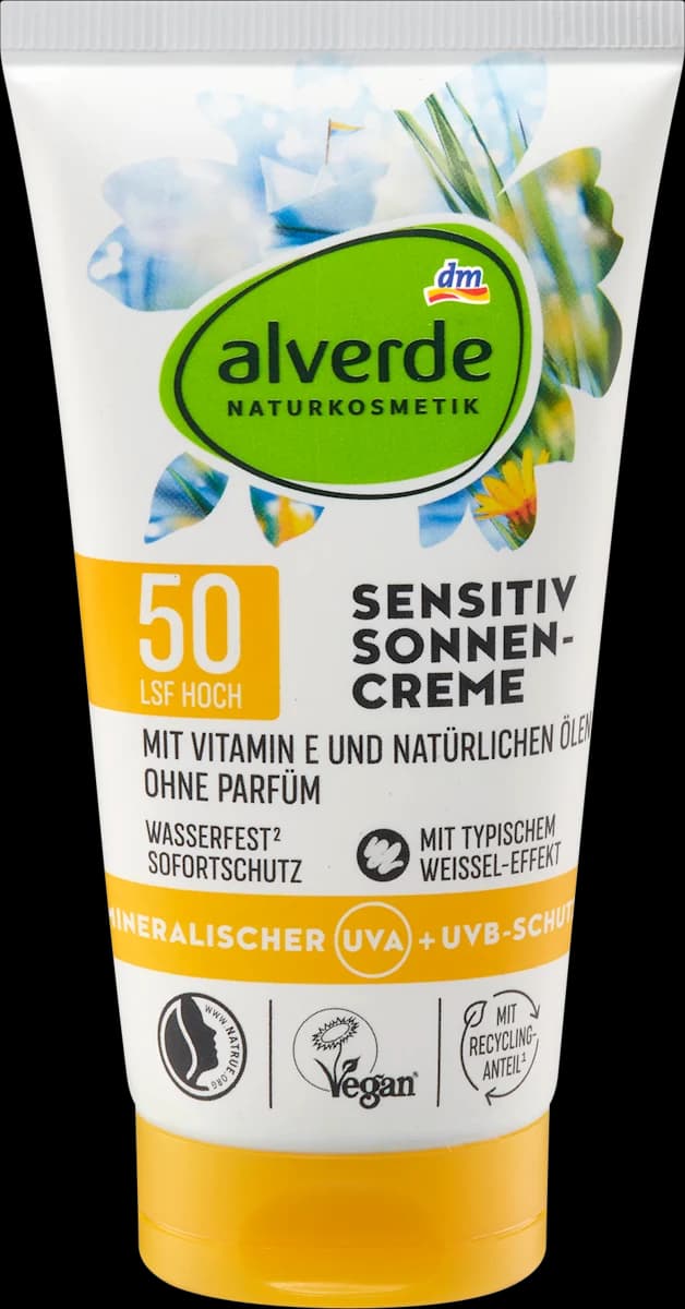 alverde Sensitiv krema za zaščito pred soncem 75 ml Akcija v trgovini Dm