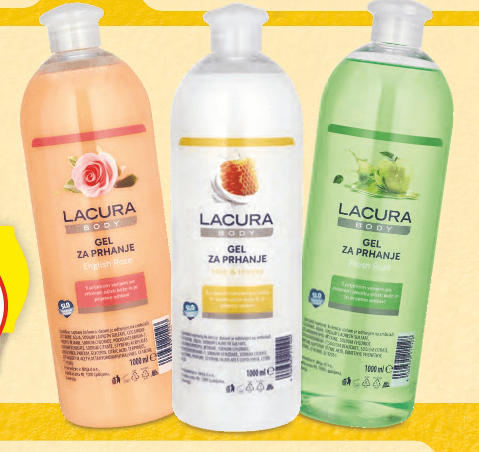 Lacura gel za prhanje/šampon 1 l Akcija v trgovini Hofer