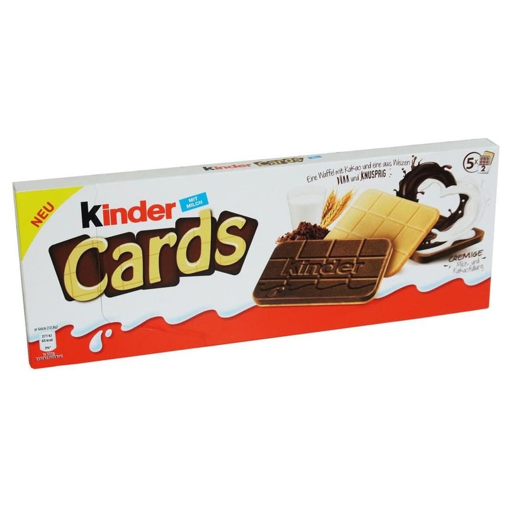 Piškoti Kinder Cards 128 g Akcija v trgovini Tuš