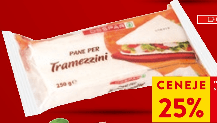 Despar kruh za sendviče 250 g DESPARO Akcija v trgovini Spar