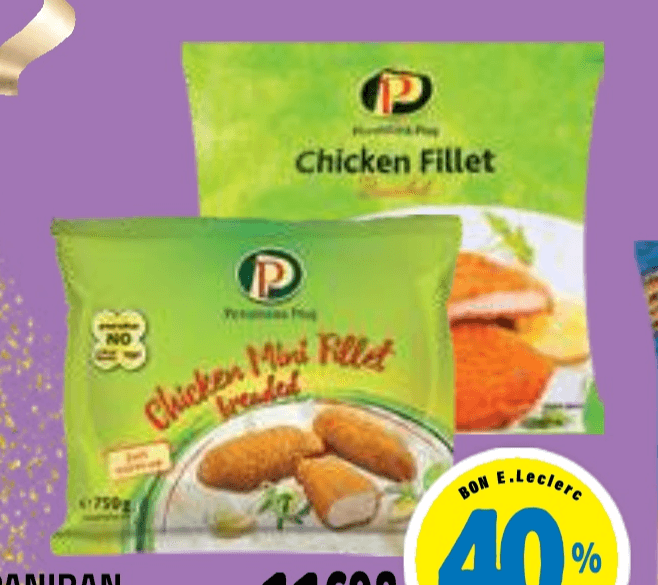 Paniran piščančji file ali mini file Perutnina Ptuj 750 g Akcija v trgovini E.Leclerc