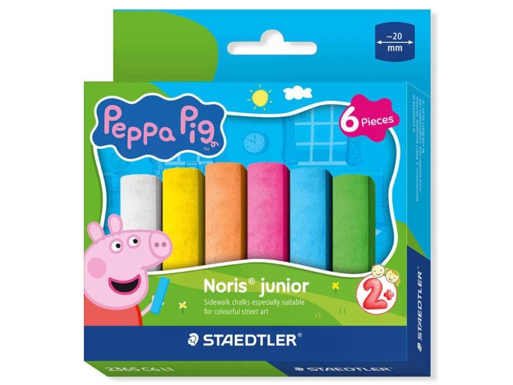 Peppa Pig Noris Junior krede 6/1 STAEDTLER Akcija v trgovini Spar