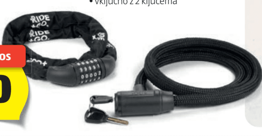 Ride+Go ključavnica za kolo Akcija v trgovini Hofer