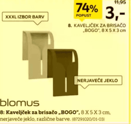 Kaveljček za brisačo 'Bogo'