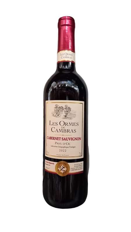 Les Ormes de Cambras Cabernet Sauvignon "Pays d'Oc" 0,75 l Akcija v trgovini E.Leclerc