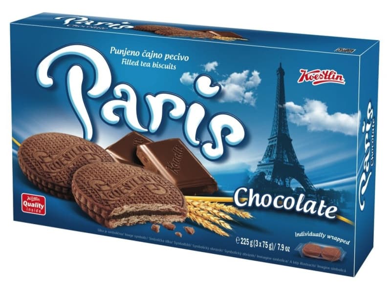 Keksi Paris 3 x 75 g Akcija v trgovini Mercator