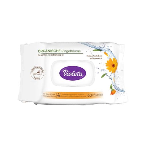 Vlažni toaletni papir Violeta 60/1 Akcija v trgovini E.Leclerc
