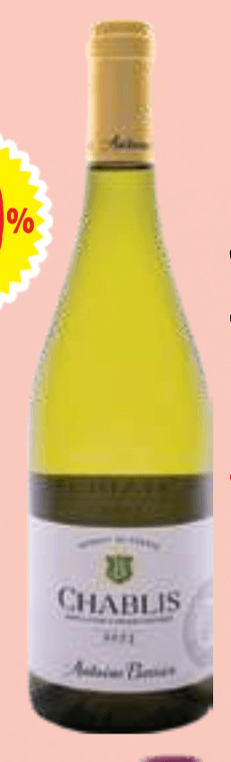 Antoine Barrier Chablis Bourgogne 0,75 l Akcija v trgovini E.Leclerc
