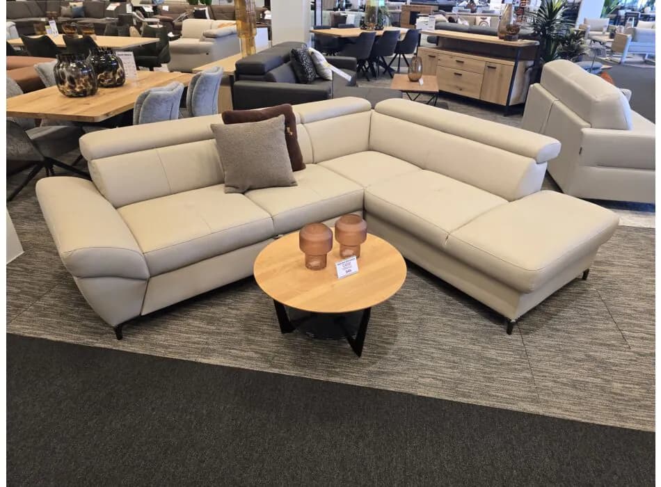 Usnjena kotna sedežna MEMPHIS des line Akcija v trgovini Harvey Norman