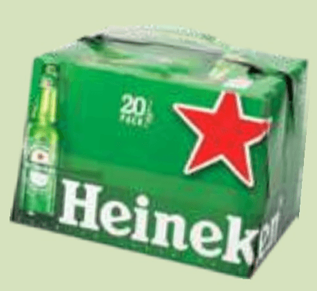Svetlo pivo Heineken 20x 0,25 l Akcija v trgovini E.Leclerc