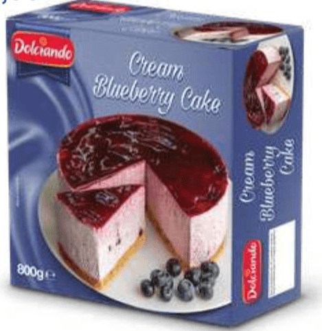 Borovničeva torta 800 g Dolciando Akcija v trgovini Eurospin