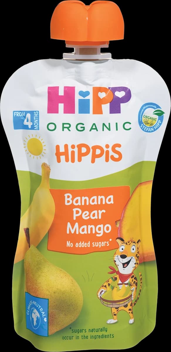 HiPP Organic bio sadni žepek z banano, hruško in mangom 100 g Akcija v trgovini Dm