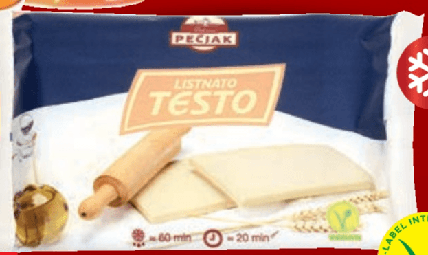SPAR listnato testo 500 g Akcija v trgovini Spar