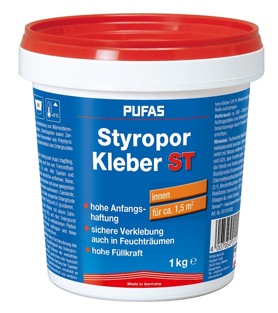 Lepilo za stiropor 1 kg Pufas Akcija v trgovini Bauhaus
