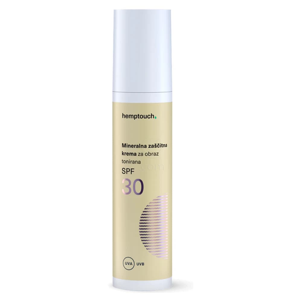 Hemptouch Mineralna tonirana zaščitna krema za obraz SPF 30 50 ml Akcija v trgovini E.Leclerc