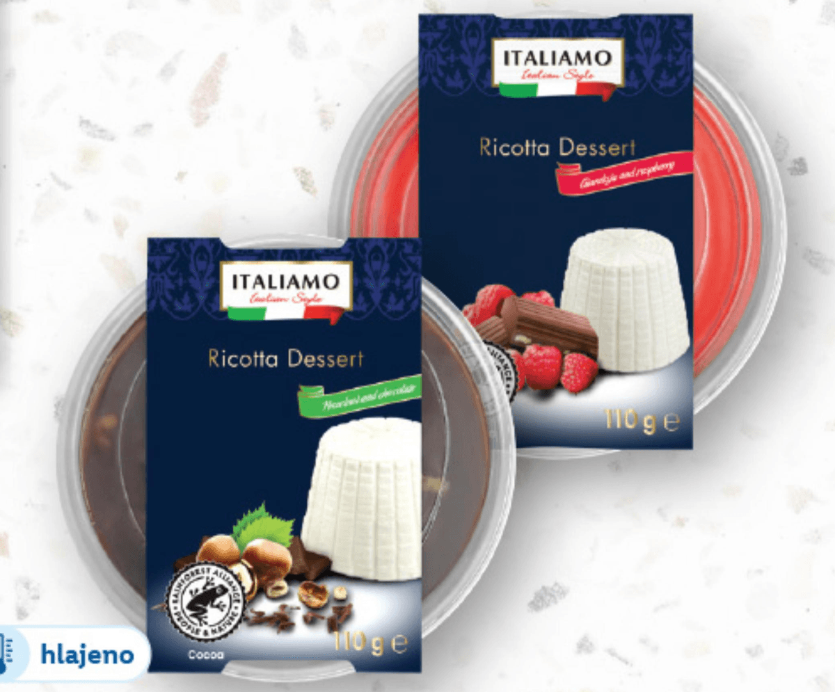 Italiamo Desert z rikoto 110 g Akcija v trgovini Lidl
