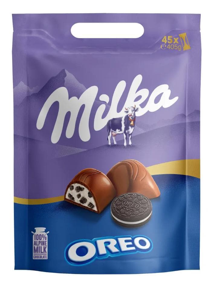 MILKA Moments Oreo čokoladice 405 g Akcija v trgovini Regal Shop