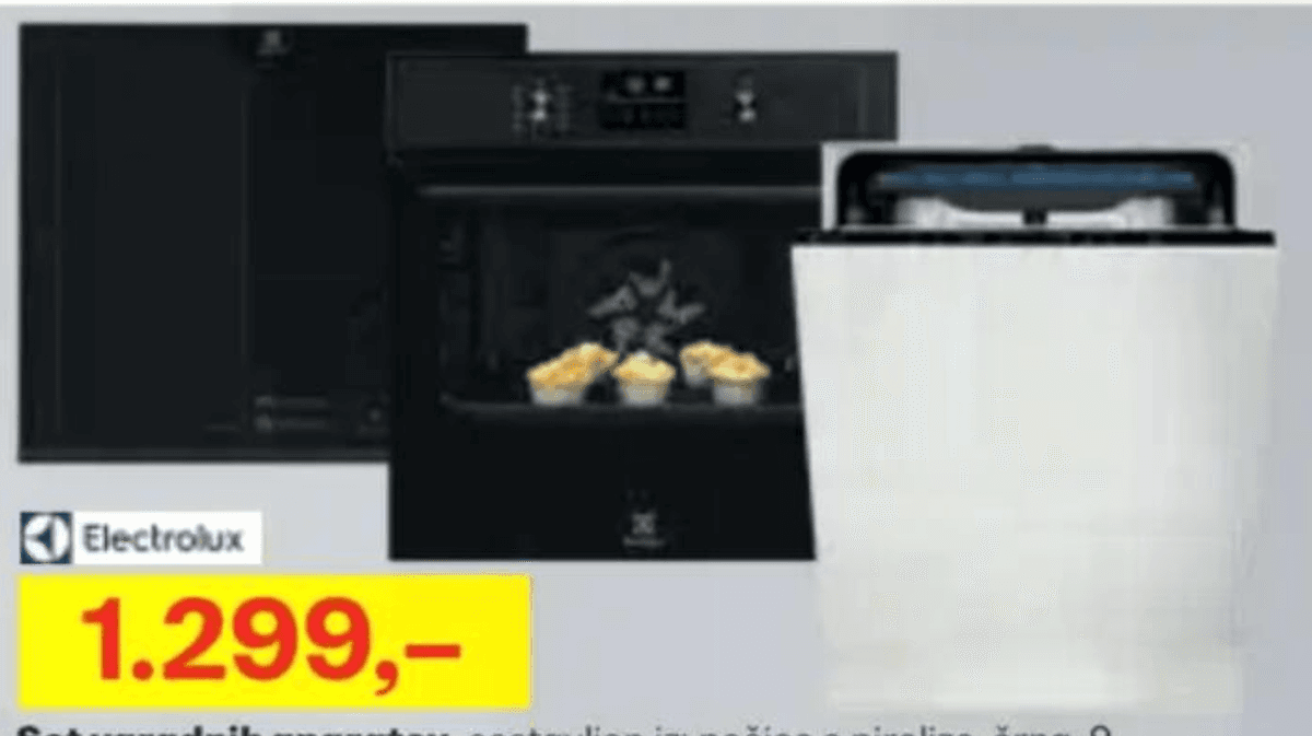 Electrolux set vgradnih aparatov Akcija v trgovini Dipo