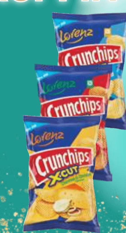 Čips Crunchips X-cut Lorenz Akcija v trgovini Mercator