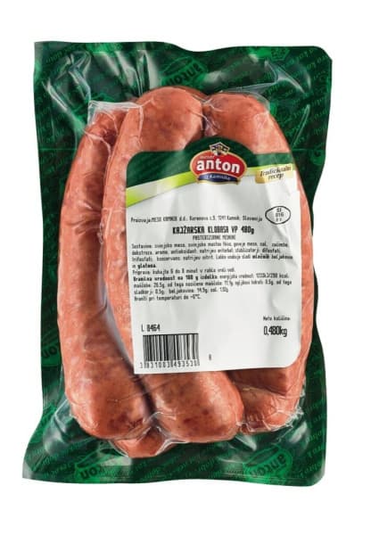Klobasa s sirom Anton 360 g Akcija v trgovini E.Leclerc