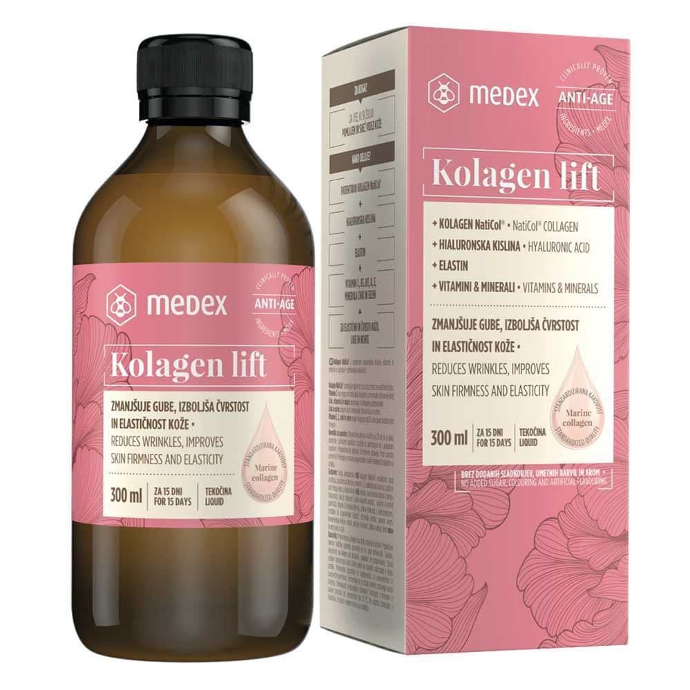 Medex Kolagen lift v tekočini ali Kolagen Q+ Akcija v trgovini Tuš