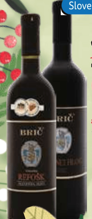 Vrhunsko vino ZGP Cabernet Franc ali Refošk Brič 0,75 l Akcija v trgovini E.Leclerc