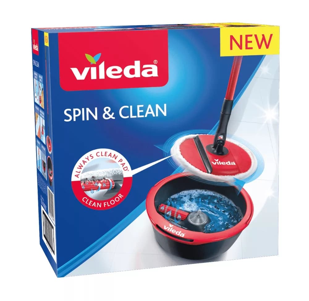 Vileda Komplet za čiščenje tal „Spin&Clean“ Akcija v trgovini Lidl