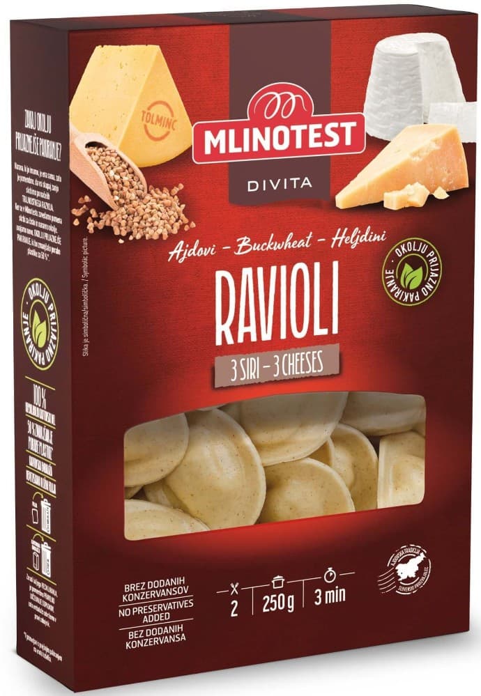 Ravioli Divita 250 g Akcija v trgovini Mercator