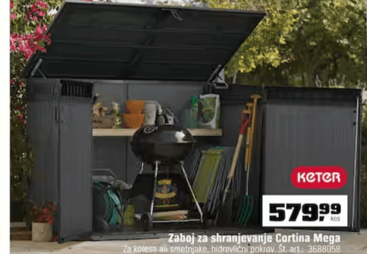 Zaboj za shranjevanje Cortina Mega KETER Akcija v trgovini Obi
