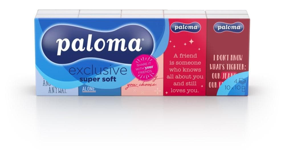 Papirnati robci Paloma 10 x 10 Akcija v trgovini Mercator