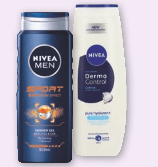 Nivea gel za prhanje 500 ml Akcija v trgovini Spar