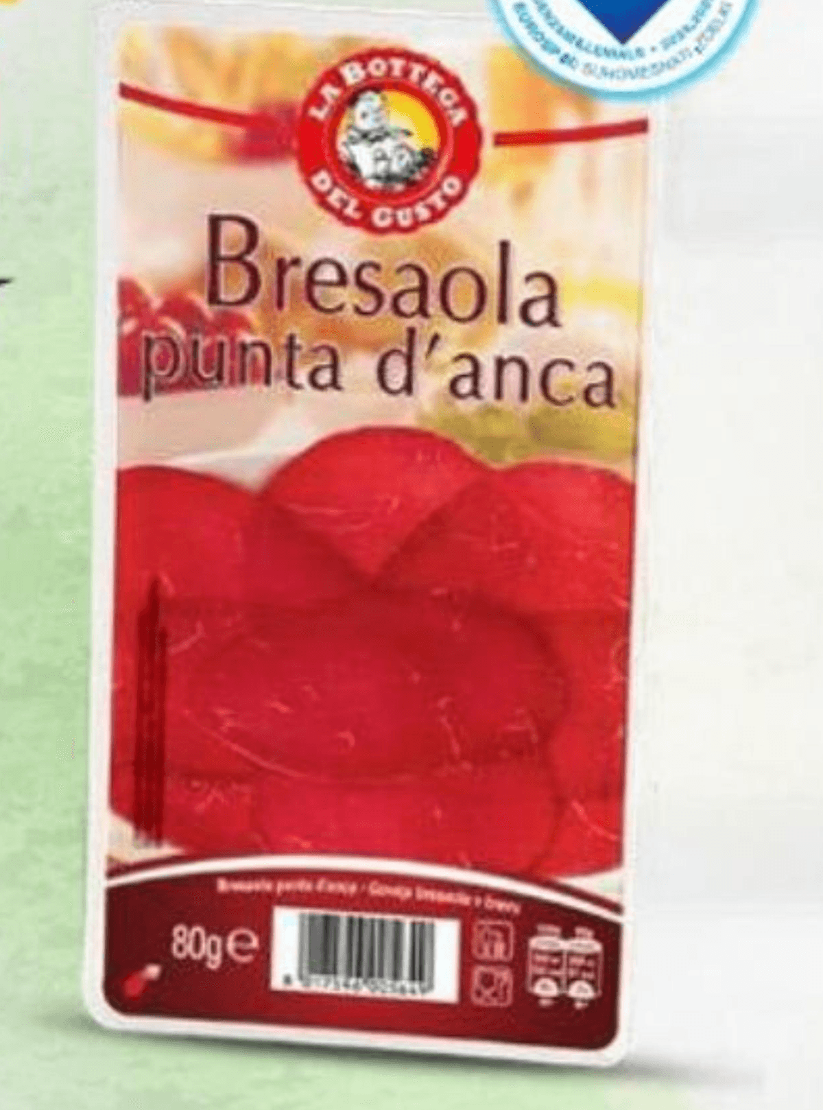 Goveji pršut Bresaola, rezine 80 g La Bottega del Gusto Akcija v trgovini Eurospin