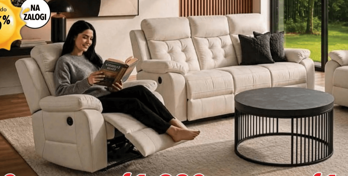 3-sed ALVIELA Akcija v trgovini Harvey Norman