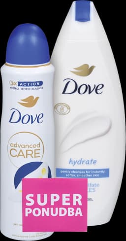 Dove gel za prhanje in dezodorant