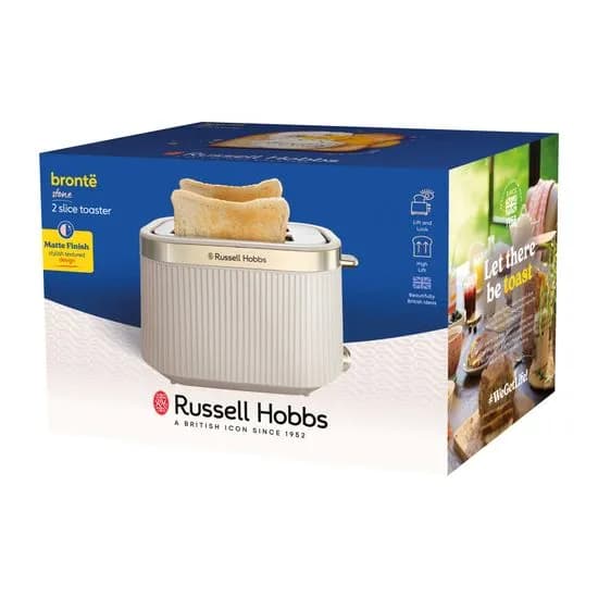 Russell Hobbs Brontë Stone 2 Slice Toaster 26761-56 opekač Akcija v trgovini E.Leclerc