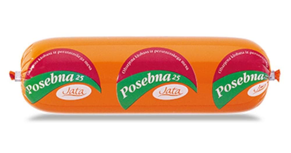 Posebna klobasa Neža 500 g Perutnina Ptuj Akcija v trgovini Jager