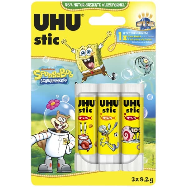 Lepilo v stiku UHU Sponge Bob 8,2 g Akcija v trgovini Jager