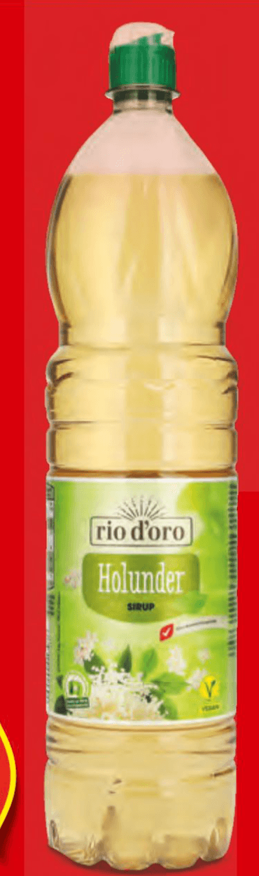 Rio D'Oro bezgov sirup 1,5 l Akcija v trgovini Hofer