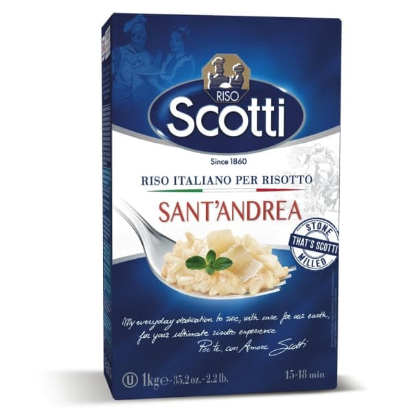 Scotti Sant'Andrea riž za rižoto 1 kg Akcija v trgovini Spar