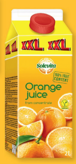 Solevita pomarančni sok XXL