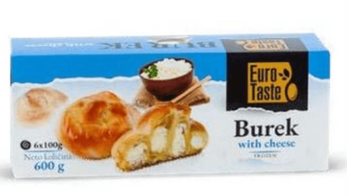 Euro-Taste burek s sirom 600 g Akcija v trgovini Eurospin