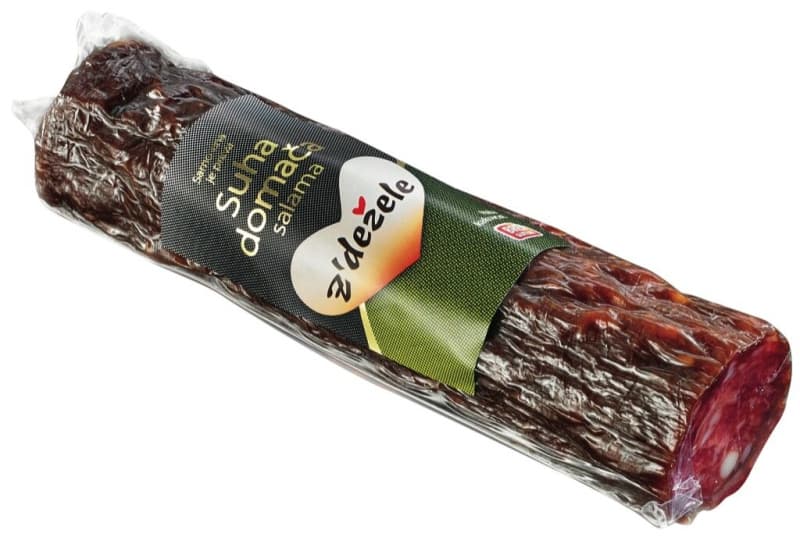 Suha domača salama 500 g Akcija v trgovini Jager