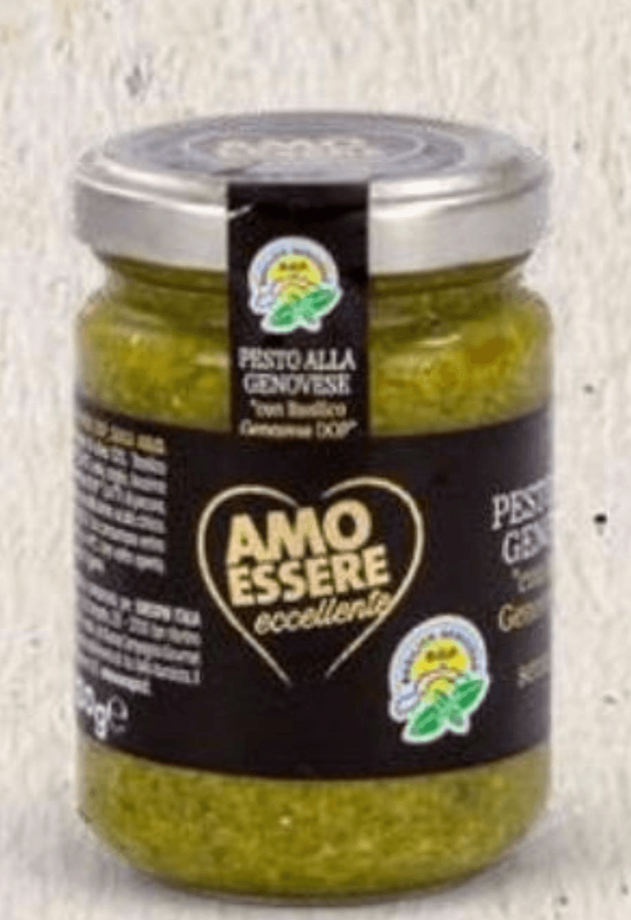 Pesto Genovese DOP 130 g Amo Essere Eccellente Akcija v trgovini Eurospin