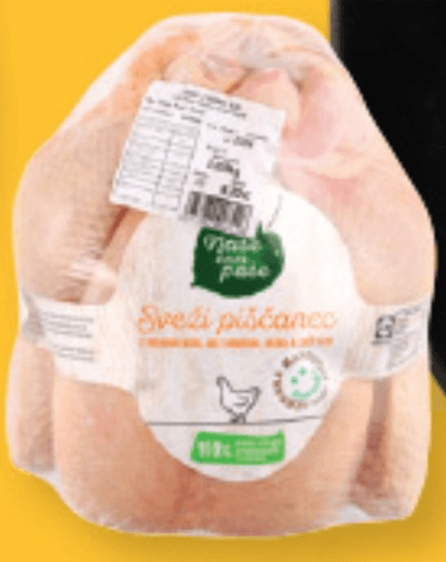 Naše nam paše svež piščanec z dodanimi bedri pribl. 2 kg Akcija v trgovini Lidl
