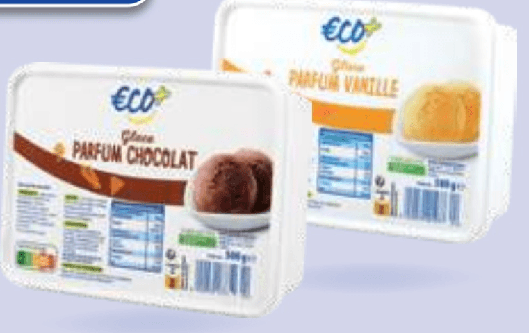 Sladoled ECO+ vanilija ali čokolada 500 g Akcija v trgovini E.Leclerc